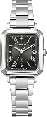 CITIZEN ES9500-69E xC Black hikari collection Square Women's Watch in Box NEW