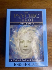 The Psychic Tarot Oracle Deck by John Holland 65 Cards & Guidebook  Complete