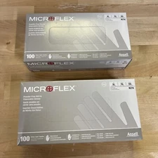 Ansell MICROFLEX N274 Powder Free Nitrile Disposal Gloves Size XL (2 Pack)