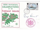 1983 FALKLAND ISLANDS CELEBRATION COVER SIGNED BY SIR REX HUNT