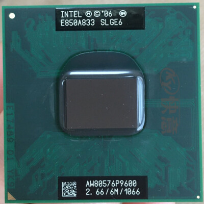   Core 2 Duo P9600 CPU Dual Core 2.66GHz 6M 1066MHz Socket P SLGE6 Processor #F1