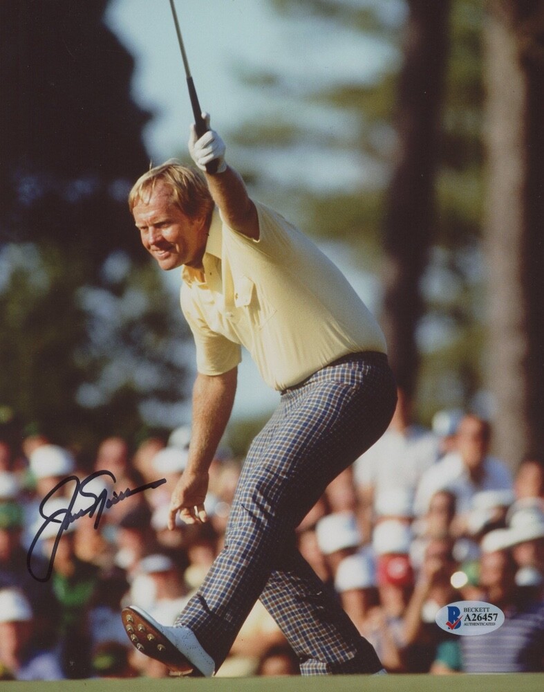 Jack Nicklaus Autographed Signed 8x10 Photo Beckett LOA A2 