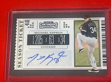 2019 Chronicles Contenders Season Ticket Gold /99 Michael Kopech Rookie Auto RC
