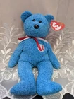 Addison The baseball Bear ⚾ Ty Beanie Babies -near Mint Vintage Rare Retired Toy