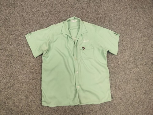 Rare Vintage 50's Nat Nast Bowling Button Shirt Rael Plumbing - Picture 8 of 17