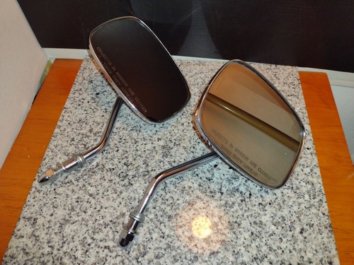 Harley Davidson Chrome Motorcycle Mirrors OEM Part #2514. Vintage HD Parts. - Picture 4 of 9