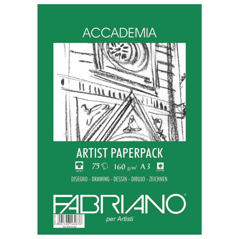 Fabriano Accademia A3 Cartridge Paper Pack (160gsm)