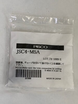 PISCO / Flow Control Valve / JSC4-M5A / 74-1689E (10 pcs Lot)