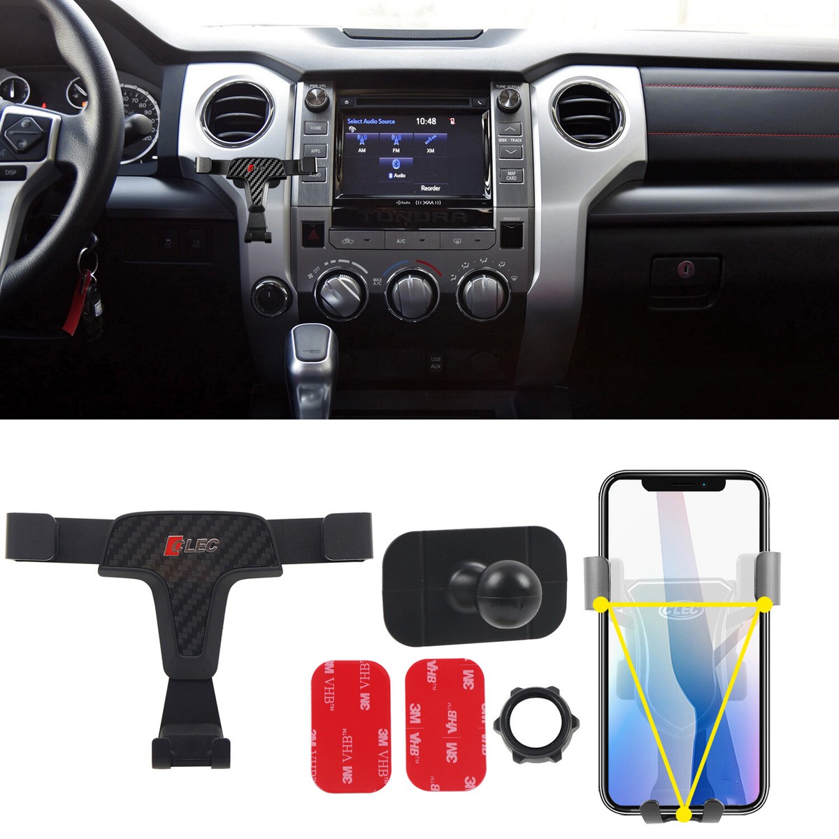 Supporto Telefono Magnetico A Gravità Per Cruscotto Auto - Per Toyota Tundra 2014-2021