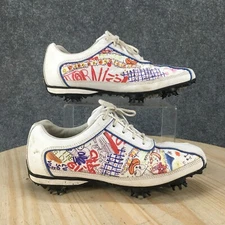 FootJoy LoPro Collection Shoes Womens 7 Golf Sneakers White Softspikes 97054