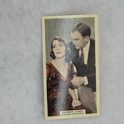 1939 WIX FILM FAVOURITES #18 Barbara O'Neil & Thomas Mitchell