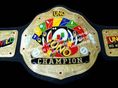New U N O Custom Championship High Quality leather Strap Belt 2mm