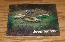 Original 1973 Jeep Full Line Deluxe Sales Brochure CJ-5 CJ-6 Wagoneer Commando