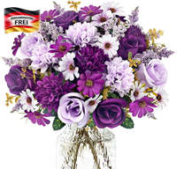 KüNstliche Blumenstrauß Rosen FüR Hochzeiten Tischdeko & Geschenk, Langlebig