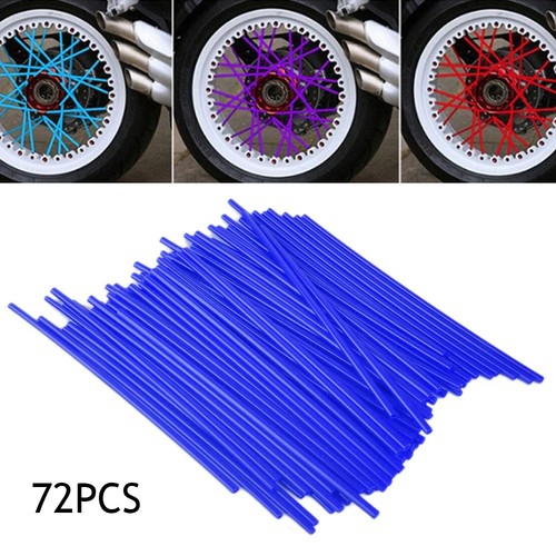 72-Pack Black Wheel Spoke Wraps – Rim Covers For Dirt Bikes & Motorcycles - View #2