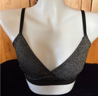 Vila XS Bralette, Black And Silver Shimmer — photo 1