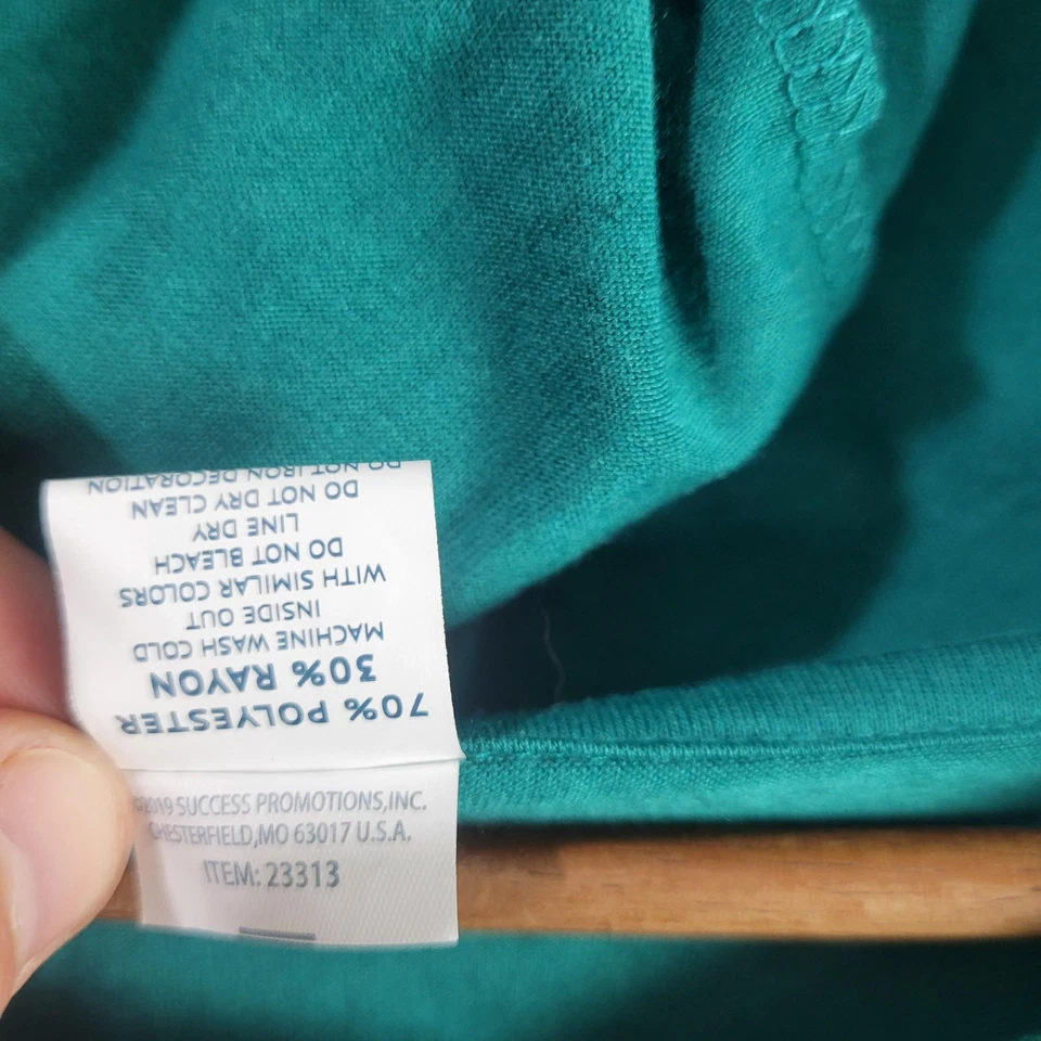 Seattle Mariners Shirt Mens XL Teal Hooded Long Sleeve MLB Baseball Lightweight - Image 4 of 4