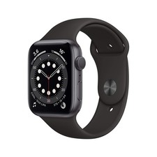 Apple Watch Series 6 (GPS 44mm) Space Grey Aluminium Case with Black Sport Band