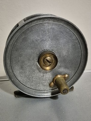 Vintage Smith & Wall Center Brake II Alloy Fishing Reel Thorburn Maker Edinburgh