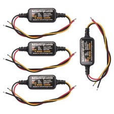 4Pcs 16 Modes Adjustable LED Brake Light Flasher Strobe Controller6636