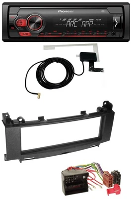 Pioneer 1DIN USB DAB MP3 AUX Autoradio für Mercedes A-Klasse W169 B-Klasse W245 - Bild 1 von 4