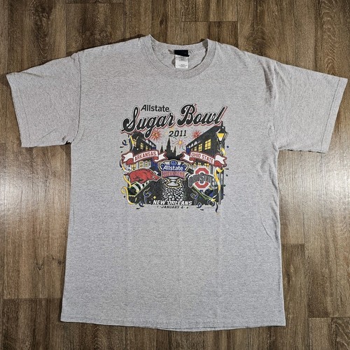 Step Ahead Sportswear T Shirt Gray Mens Sz Large Sugar Bowl 2011