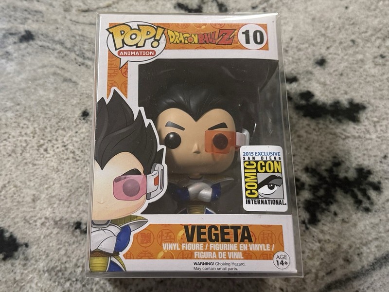 Funko Pop Dragon Ball Z Vegeta #10 Comic Con 2015 Exclusive Anime Vinyl Figure 