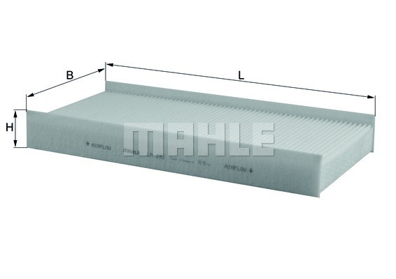 Mahle LA 232 Innenraumfilter, Frischluftfilter, Pollenfilter FüR Peugeot 407 (6D-image