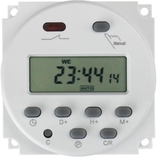 Timer Schaltrelais 12V 24V 220V Digital LCD Programmierbar Wochenplan