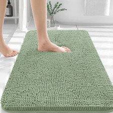 Bathroom Rugs 30x20, Extra Soft Absorbent Chenille Bath Rugs, Rubber Backing ...