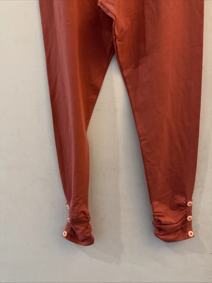 全新带标签 MATILDA JANE Just Imagine Sloan 女孩纯色纽扣袖口紧身裤 16 码全新 — 第 3/4 张图片