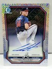2026 BOWMAN CHROME AUTO MOJO REFRACTOR PROSPECT CARD BRAVES CAM CAMINITI #BMA-CC
