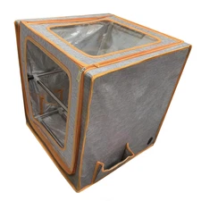 3D Printer Filament Storage Box- 2 Tiers Metal Filament Storage Rack with Trans 