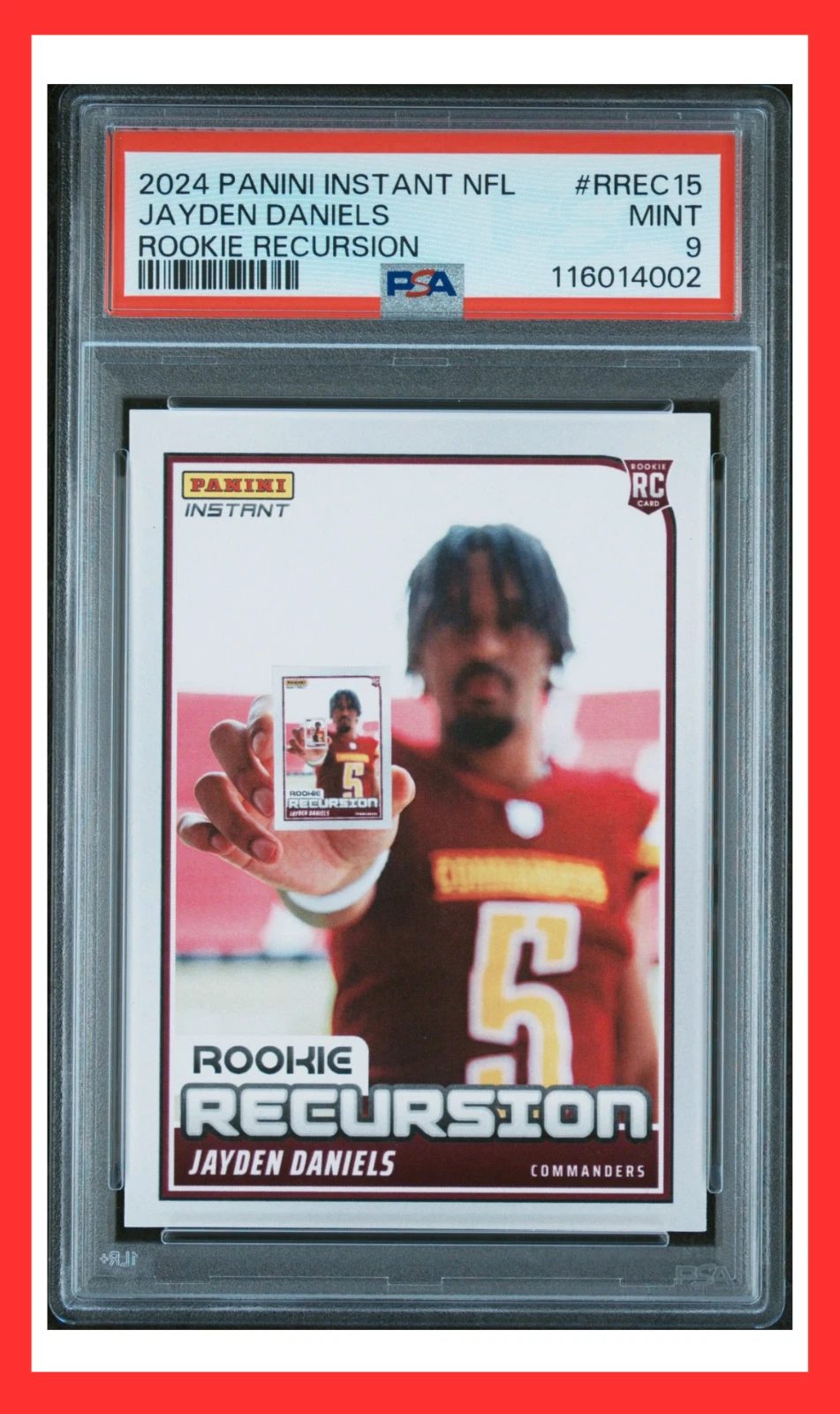 Jayden Daniels Panini Instant NFL Rookie Recursion #RREC15 Base