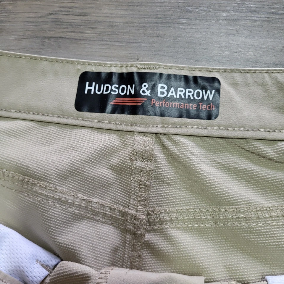 Pantalones cortos para hombre Hudson & Barrow tostados talla 32 Foto 4 de 4