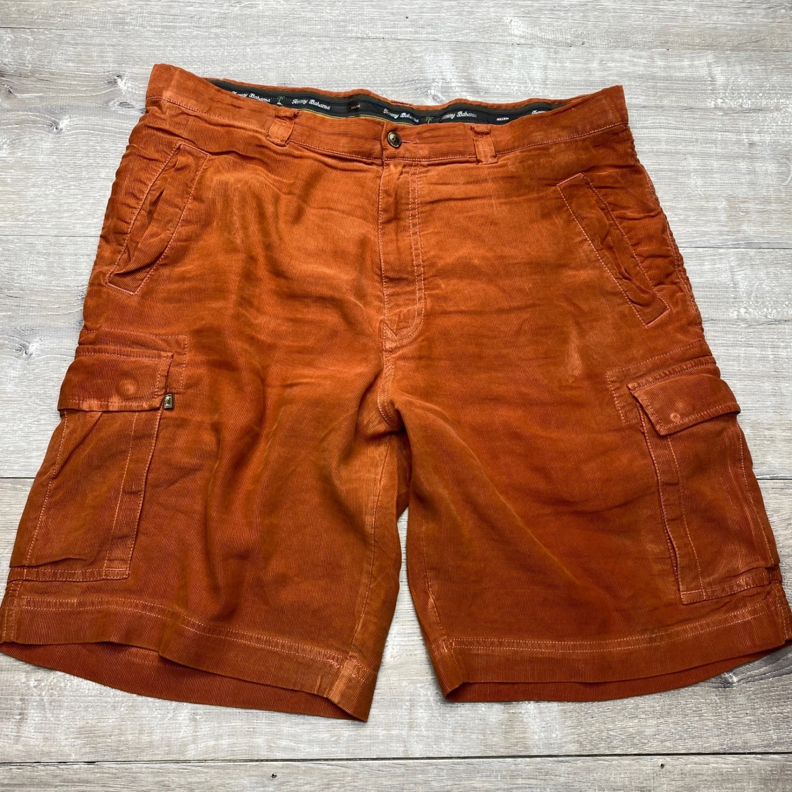 Tommy Bahama Mens 36 Silk Linen Cargo Shorts Rust Orange Corduroy Ribbed 12833
Opens in a new window