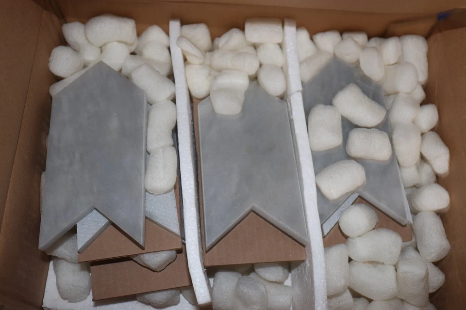 Freccia Skyline Allure Multi Finish Marble Waterjet Decos 3 x 4 29/32 x 3/8"  - Image 2 of 3