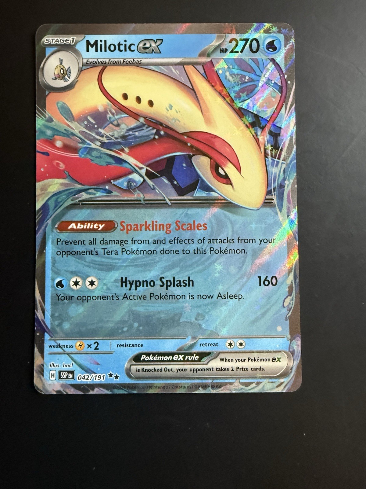 Milotic ex - 042/191 Double Rare SV08: Surging Sparks NM
