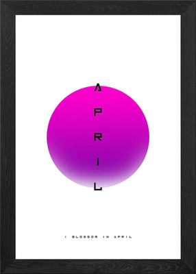 April gerahmtes Wandbild Poster Leinwanddruck Bild