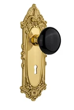 Warehouse 710381, Privacy-2.375", Polished Brass Victorian Plate with Keyhole...