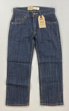 NEW Boy's Youth Levi's 505 Regular Fit Dark Denim Straight Leg Jeans 8R