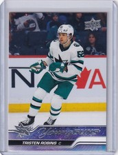 2023-24 Upper Deck Series 1 Young Guns #223 Tristen Robins - San Jose Sharks