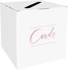 HEIPINIUYE White Pink Gift Box for Weddings, Showers & Party Events