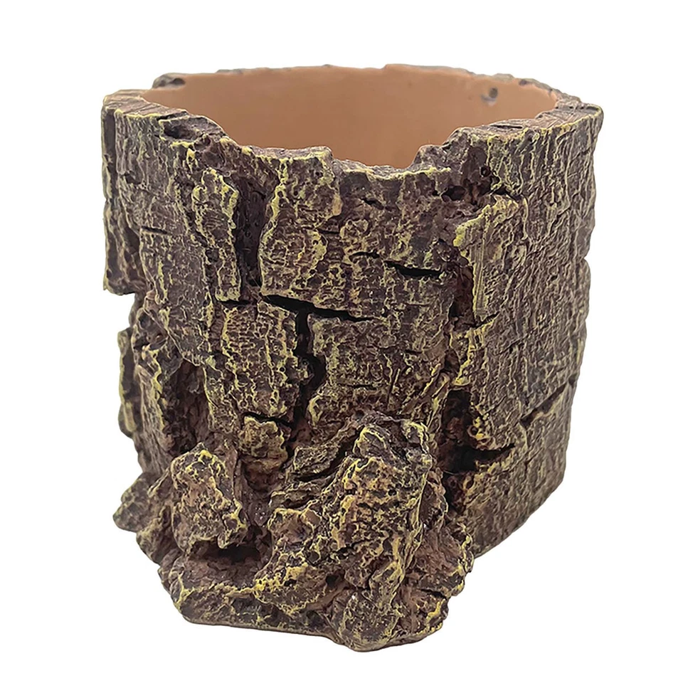 Hobby Forest Stump Tronco Con Cueva Oculta Refugio Terrario Reptiles - Imagen 4 de 4