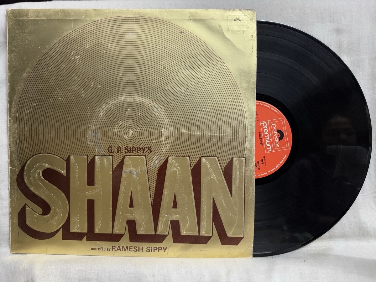 Shaan LP Vinyl Record Rare 1980 Music R D Burman Bollywood Hindi