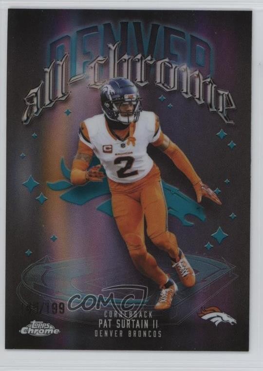 2025 Topps Chrome All-Chrome Team Aqua Refractor /199 Patrick Surtain II Pat i0b