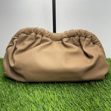 Mansur Gavriel Lambskin Cloud Clutch Biscotto (Tan/Beige)