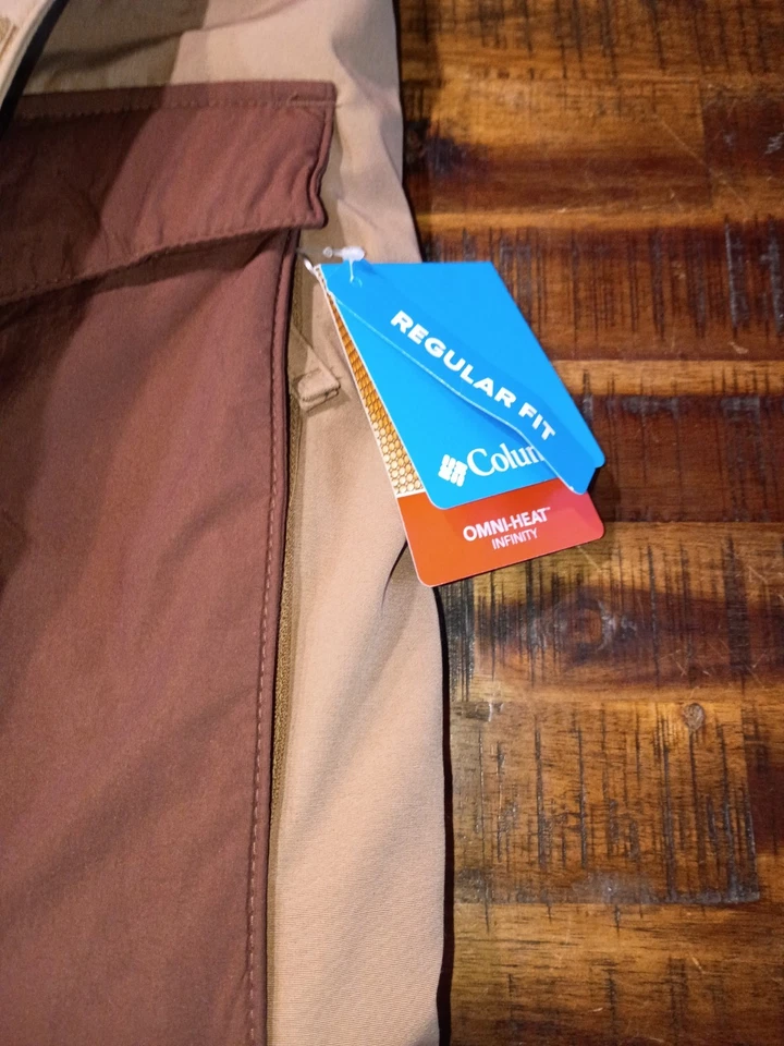 PARKA CON CAPUCHA OMNI HEAT DORADA para hombre Columbia Marquam Peak Fusion2 Omni Shield PEQUEÑA Foto 2 de 4