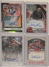 Diamondbacks Auto Lot Lawlar Troy Bowman Gypsy Queen Stadium Club 4 Cards