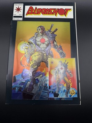 Bloodshot #1 (Valiant Comics, 1993) With Original Trading Card Insert Comic Book